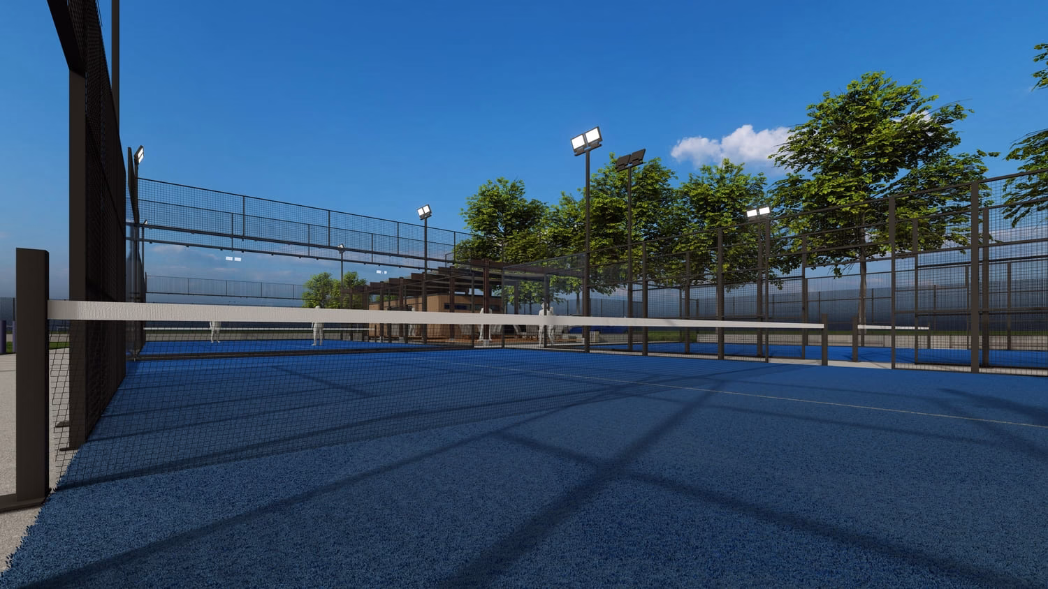 Padel Court Rendering 3 Padel Court Rendering 3