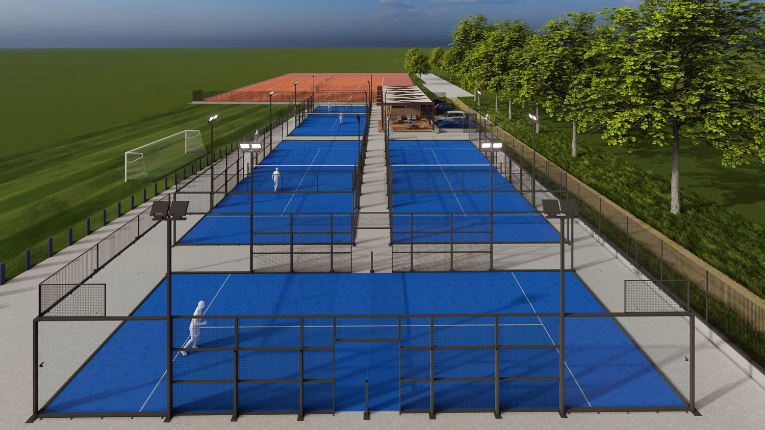 Padel Court Rendering 4 Padel Court Rendering 4