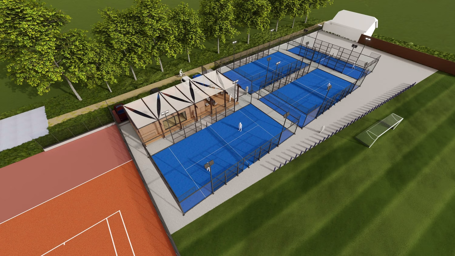 Padel Court Rendering 5 Padel Court Rendering 5