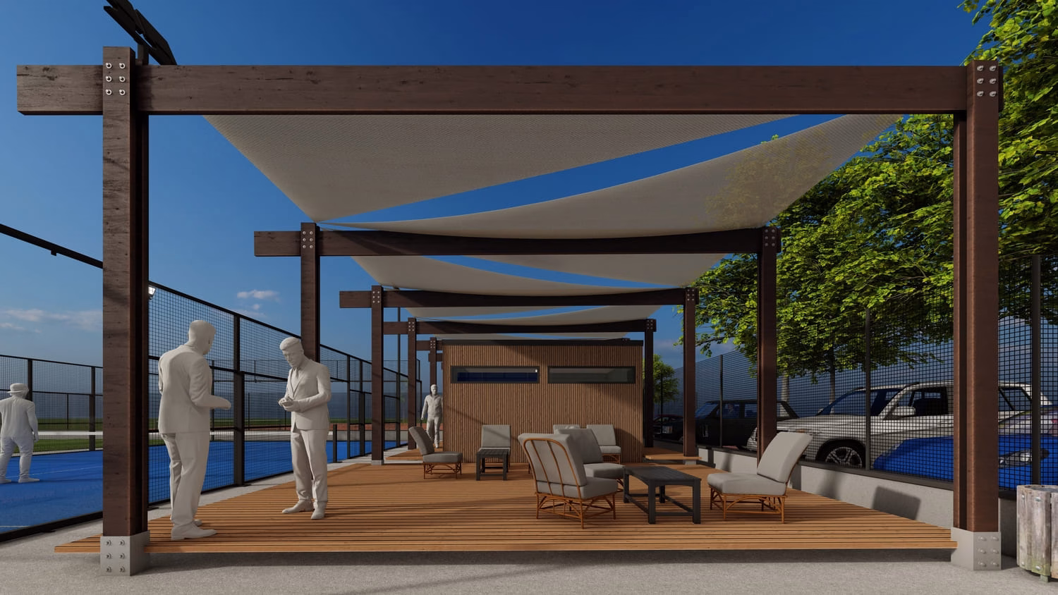 Padel Court Rendering 7 Padel Court Rendering 7